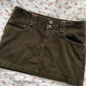 Vtg corduroy mini skirt